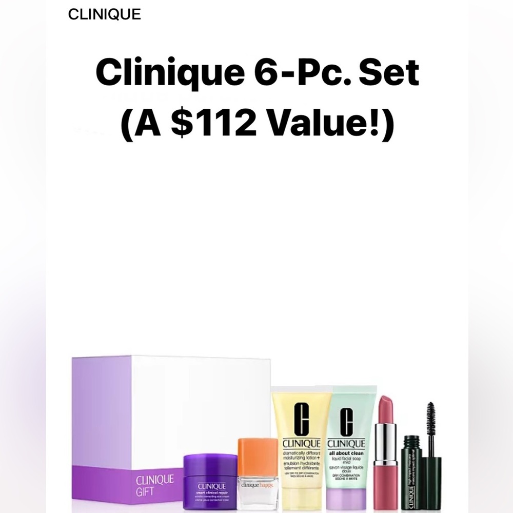 New Clinique 6 piece set!